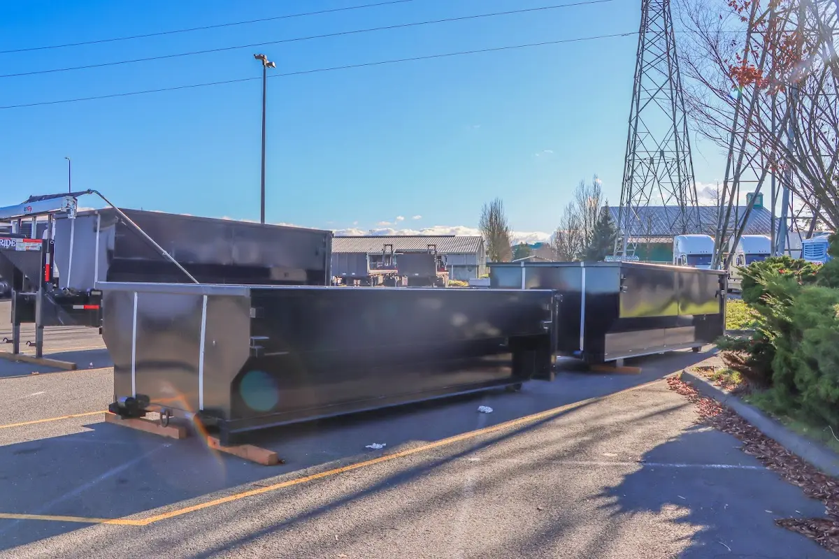 Roll-off dumpster ready for waste disposal at job site for Cleanout Dumpster Rental in Ladera Ranch